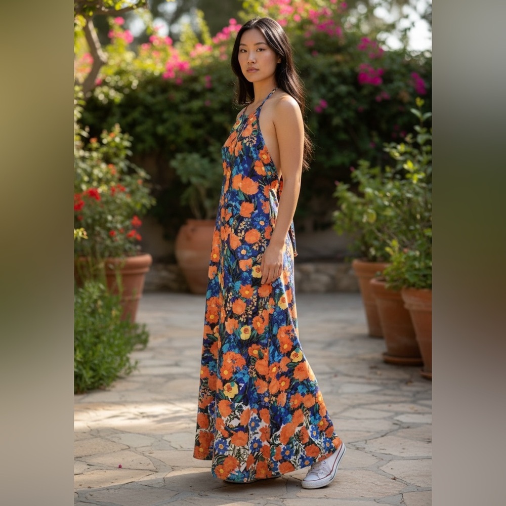 Yumi Kim Dance Til Dawn Low back Maxi Dress
